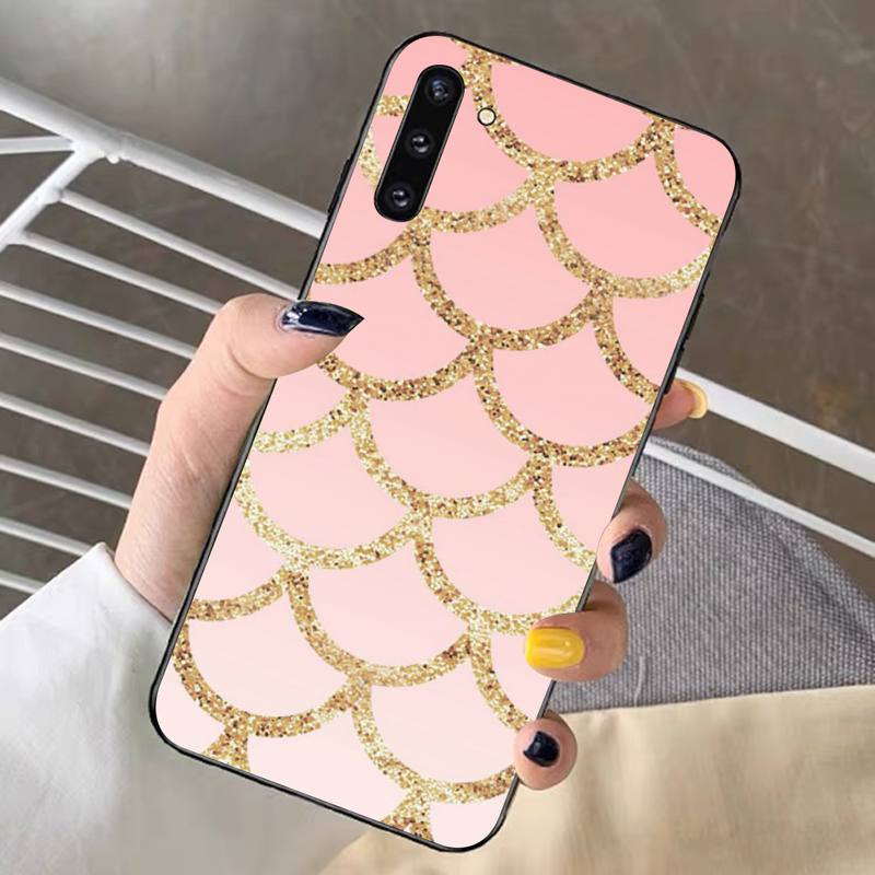 YNDFCNB Mermaid Fish Scale Phone Case for Redmi Note 8 7 9 4 6 Pro Max T X 5A 3 10 Lite Pro