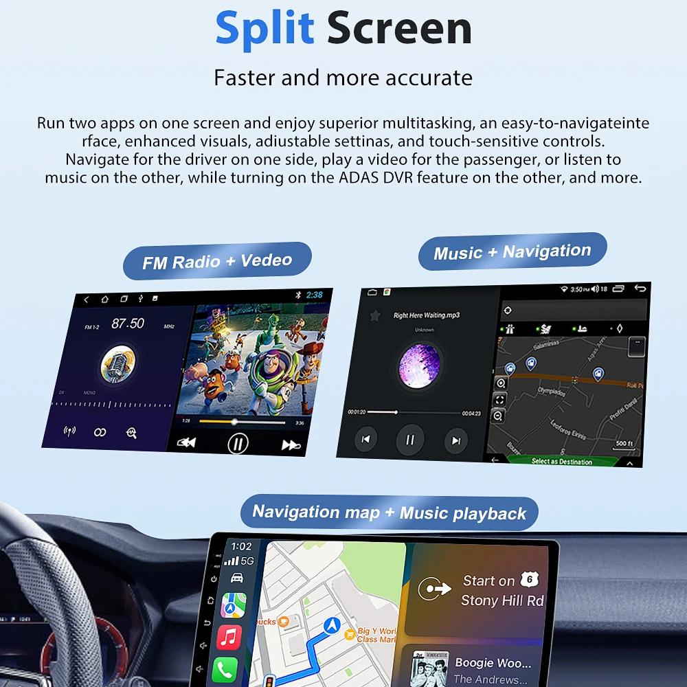 Autoradio pour Renault Dacia LOGAN Sandero Duster Lodgy Lada Xray Captur Dokker GPS Navigation Android Auto Carplay WiFi Pas de 2din