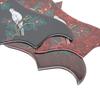 1R Pigeon Flower Crystal Epoxy Resin Guitar Pickguard Elastic Soft Rubber Anti-Scratch Plate For Folk Acoustic Guitar