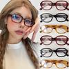 Vintage Square Frame Eyeglass Women Red Computer Reading Glasses Clear Anti Blue Light Blocking Eyewears Decorative Goggles