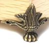 4pcs/set Antique Brass Jewelry Chest Wood Box Decorative Feet Leg Corner Protector Vintage