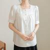 Navava Women Stylish Clean Square Neck Half Sleeve Blouse Nb2704