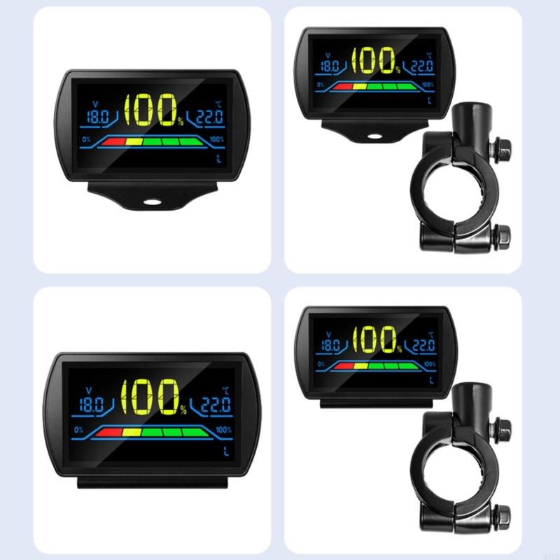Digital Voltmeter Battery Voltages Tester For Electric Vehicles Outdoor Power Supplies And Repair Tool M4YD