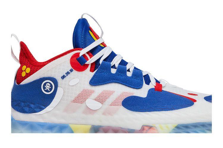 Мужские кроссовки adidas Harden Vol. 5 Futurenatural Облачно-белый Королевский синий Ярко-красный