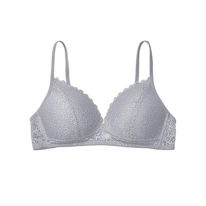 Женский бюстгальтер, легкий легкий без стального кольца, кружевное сексуальное нижнее белье для девочек, удобный тонкий бюстгальтер