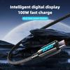 100W 6A Type C PD Quick Charger 3.0 Cable For Samsung Xiaomi Huawei USB C Mobile Phone Data Cord Fast Charging Data Cable