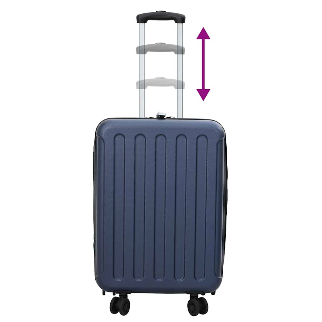 Suitcase with Lock Dark Blue 34 x 23 x 55.5 cm ABS Plastic
