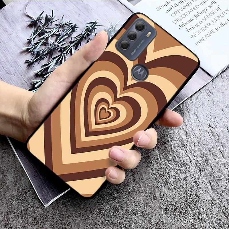 Чехол Latte Love Coffee Heart для Motorola Moto Edge 20 Edge 20 Lite E7 Power E40 E20 One Action G10 G Play G22 G52 G60 E32 G8