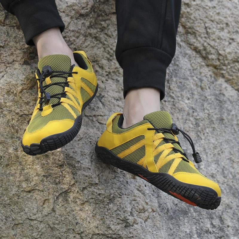 Походные кроссовки Босоногие спортивные туфли Обувь для кемпинга и треккинга Нескользящая эластичная подошва Дышащая сетка Обувь для фитнес-тренировок