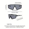 2PCS Unisex Sports Shield Glasses Men's and Women's Gifts Fashionable Glasses Outdoor Sports Cycling Gifts for Women