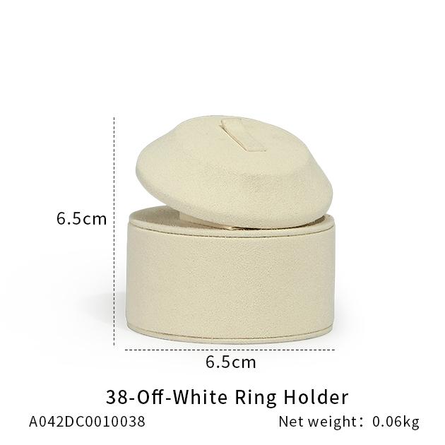 WYP Microfiber Modern Customizable Jewelry Display Stand Window Show Beige Earrings Necklace Watch Ring Prop Set Service