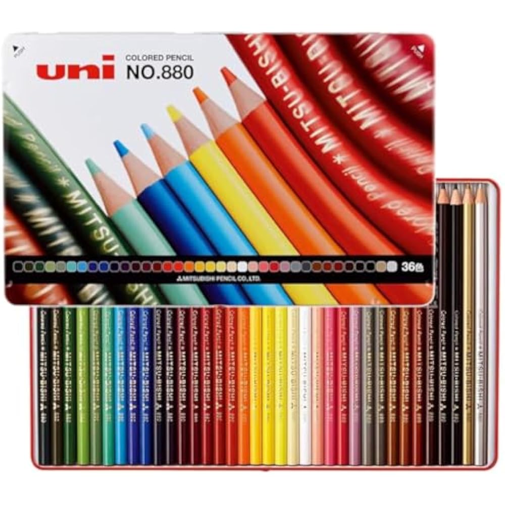 Mitsubishi Pencils, цветные карандаши, 880, ученики начальной школы, 36 цветов, K88036CP