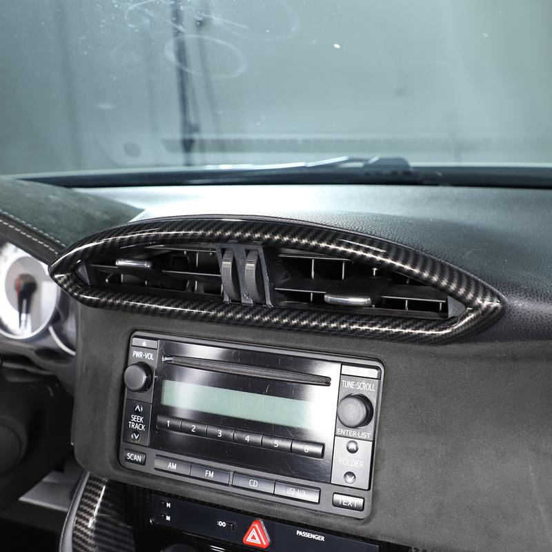 For Subaru BRZ 2012- ABS Car Center Console Air Outlet Frame Trim Cover Decorative Sticker Protection Car Accessories