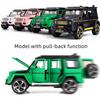Масштаб 1/32 Benz G550, литая под давлением модель автомобиля, игрушечный автомобиль с откатным механизмом, звуком и светом для детей, коллекция подарков для мальчиков и девочек