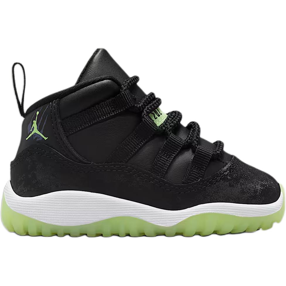 Air Jordan 11 Retro Toddler Black Barely Volt Dark Raisin White IB1380-001