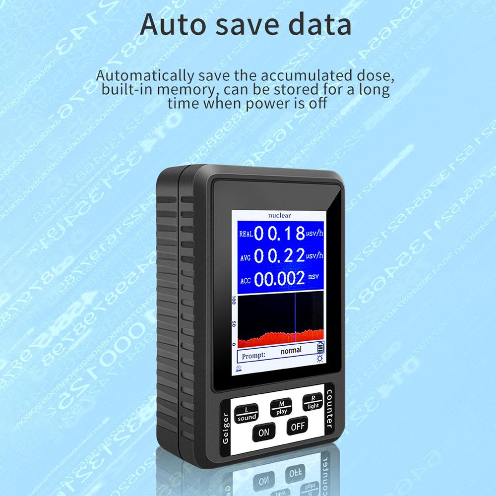 Портативный детектор ядерного излучения, портативный счетчик Гейгера, инструмент для обнаружения рентгеновских лучей, практичный бытовой радиоактивный тестер