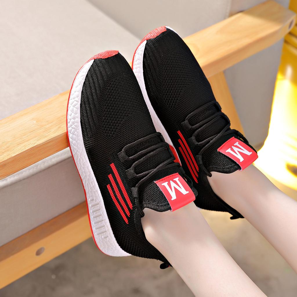 2025 Spring and Summer Sports Women's Shoes Popcorn Small Coconut Running Shoes Versatile Casual Single Net Shoes Women Breathable and Lightweight