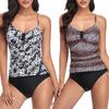 Tankini Swimsuit Sexy Bathing Suit Leopard Printing Swimwear Women Two Piece Swimwear