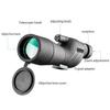 25-75x60 HD Spotting Scope Powerful Monocular Zoom Telescope BAK4 Prism Waterproof for Birdwatching Target Shooting Camping