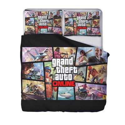 Grand Theft Auto Five V 3d Постельное белье Пододеяльник Комплект с наволочкой Au Eu Us Twin Full Queen King Size Постельное белье