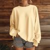 Women  Tops Women's Long Sleeve Sweatshirt Casual Crewneck Loose Fit Pollover Fleece Tops