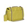 COACH Pillow 20 quilted turn-buckle chain, soft leather, crossbody shoulder bag, medium, women's green