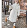 Winter Korean Version of Women's Medium and Long Style Down Jacket with Stand Collar, Fashionable and Simple Bread Coat Cotton