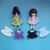 Handmade Dolls Outfits Dresses Puff Sleeve Doll Clothes Skirt 1/11 OB11 Dolls/1/12 BJD