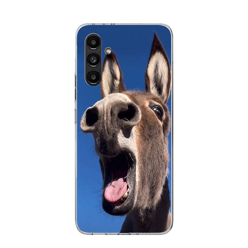 Funny Donkey Phone Case For Samsung Galaxy A13 A14 A15 A16 A17 A53 A54 A55 A56 A33 A34 A35 A36 A23 A24 A25 A26 A05S A04S
