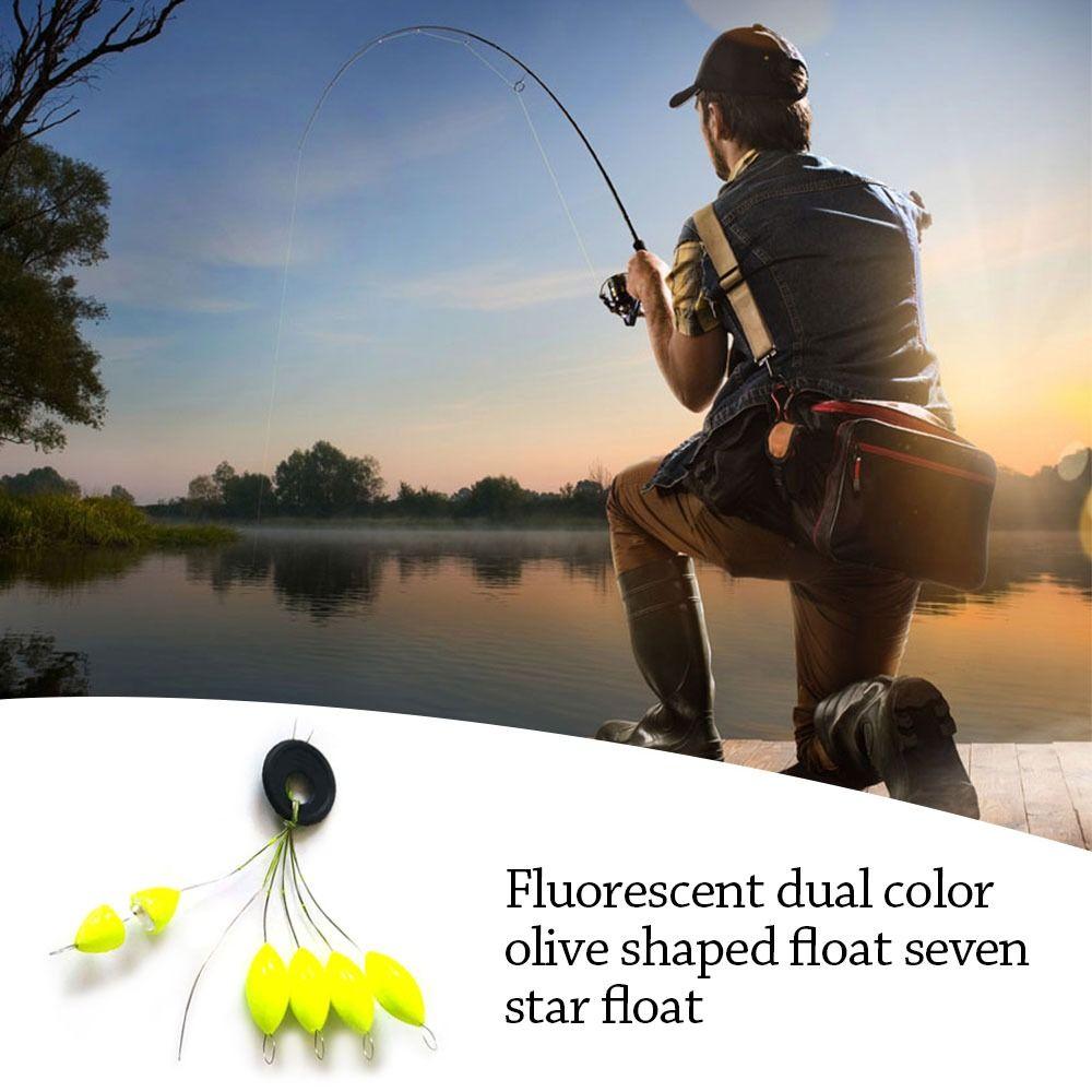 240pcs (40упаковок) Овальный рыболовный поплавок Mini Space Beans Прочный поплавок для озер и рек