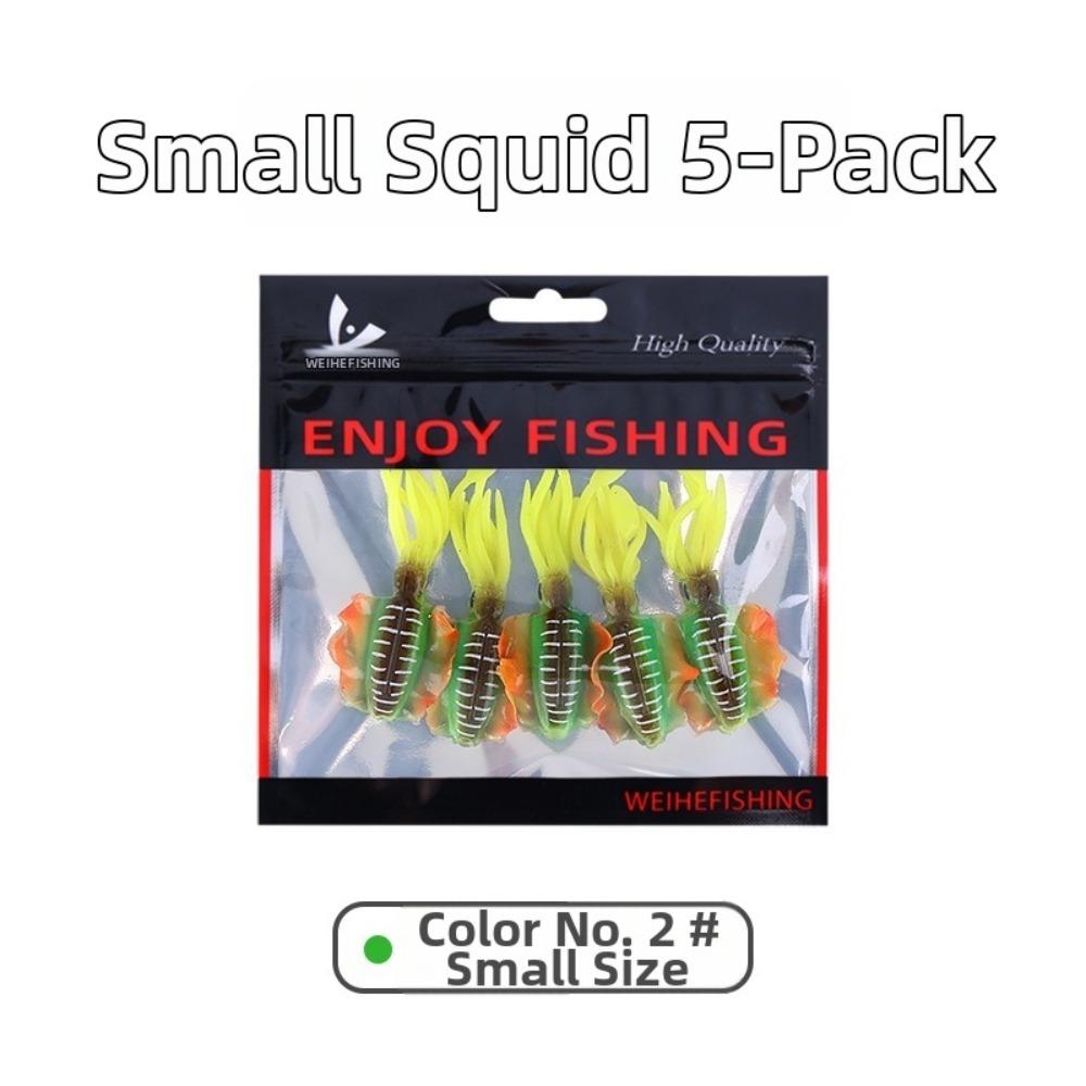 Lifelike Design Squid Fishing Bait Soft Material PVC Swimbait 2026 Fishing Lure Fishing