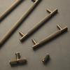 Nordic Modern Brass Knurled Handle for Drawers, Wardrobe, and Cabinets