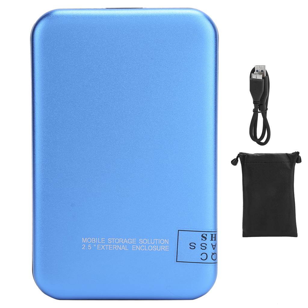 2,5-дюймовый мобильный внешний жесткий диск USB3.0 портативный жесткий диск синий с адаптерным кабелем для настольного компьютера