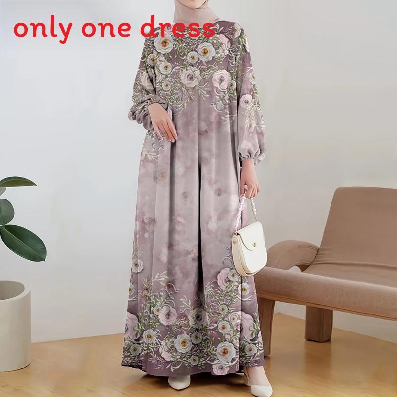 Ethnic Pattern Polyester Long Skirt With Wide Waist For Casual And Formal Wear