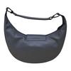 Longchamp Le Pliage Xtra Logo Embossed Detachable Leather Crescent Bag Large Women Shoulder Bag Dove-Gray 10338987P55