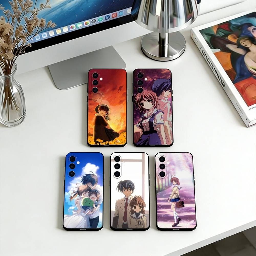 Чехол для телефона CLANNAD для Samsung Galaxy A73, A72, A71, A70, A53, A52, A51, Другие Мягкий черный чехол