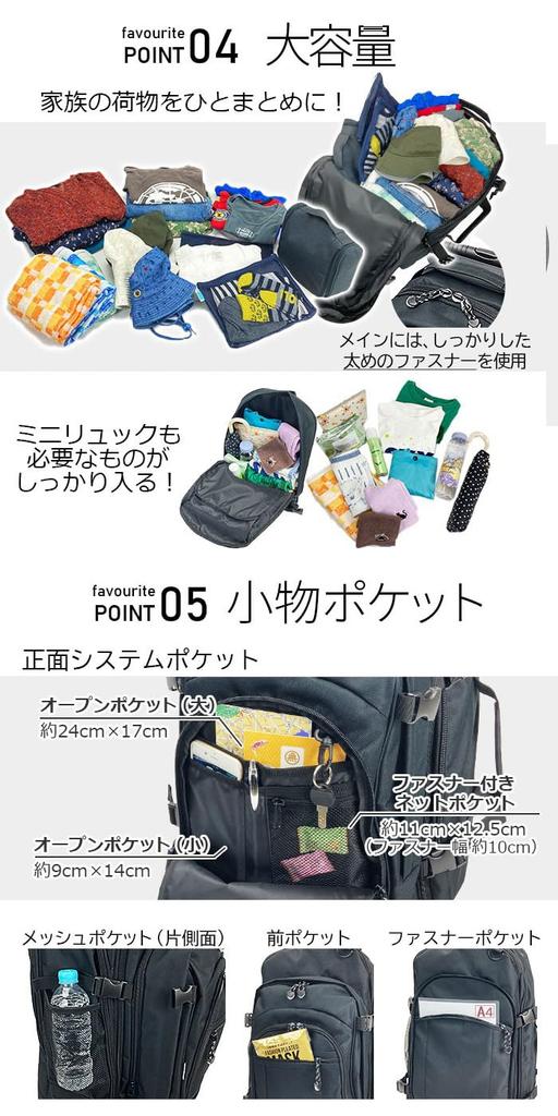 Рюкзак Bliss Leather Black для ручной клади с отделяемым отделением для ручной клади, ручная кладь, прибл.. 50 л, Подходит для мужчин и женщин, Большой, Маленький и