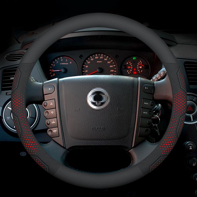 SsangYong Kyron Rexton tivoli Actyon korando Rodius Musso Рулевое колесо автомобиля из углеродного волокна и замши Автоаксессуары