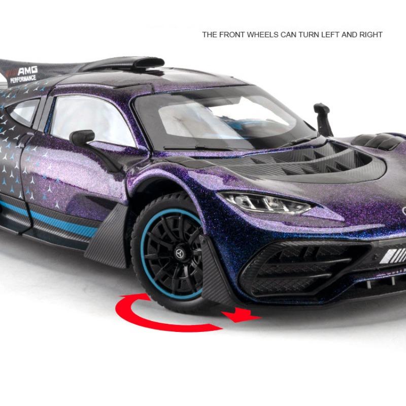 1/24 Mercedes Benz AMG ONE литая модель игрушечного автомобиля со звуком и светом коллекционный подарок