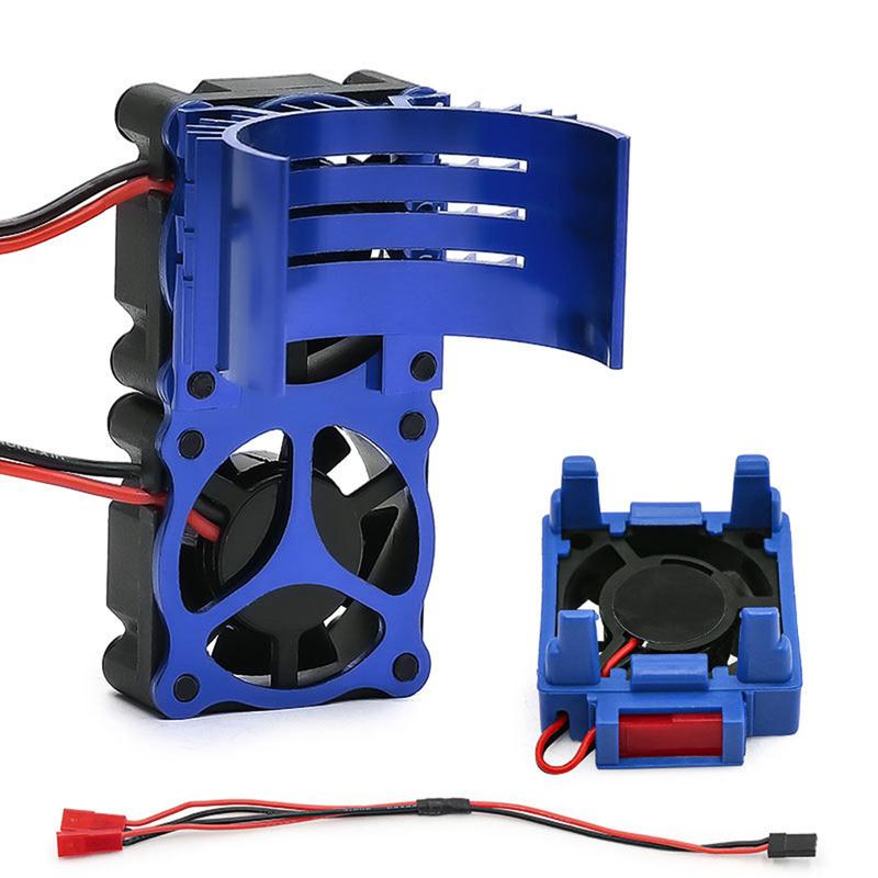 RC VXL-3s ESC Cooling Fan Motor Dual Fan Set Compatible Traxxas Slash 4x4 Stampede 4x4 Rustler 4x4 Hoss 4×4 Velineon Heat Sink