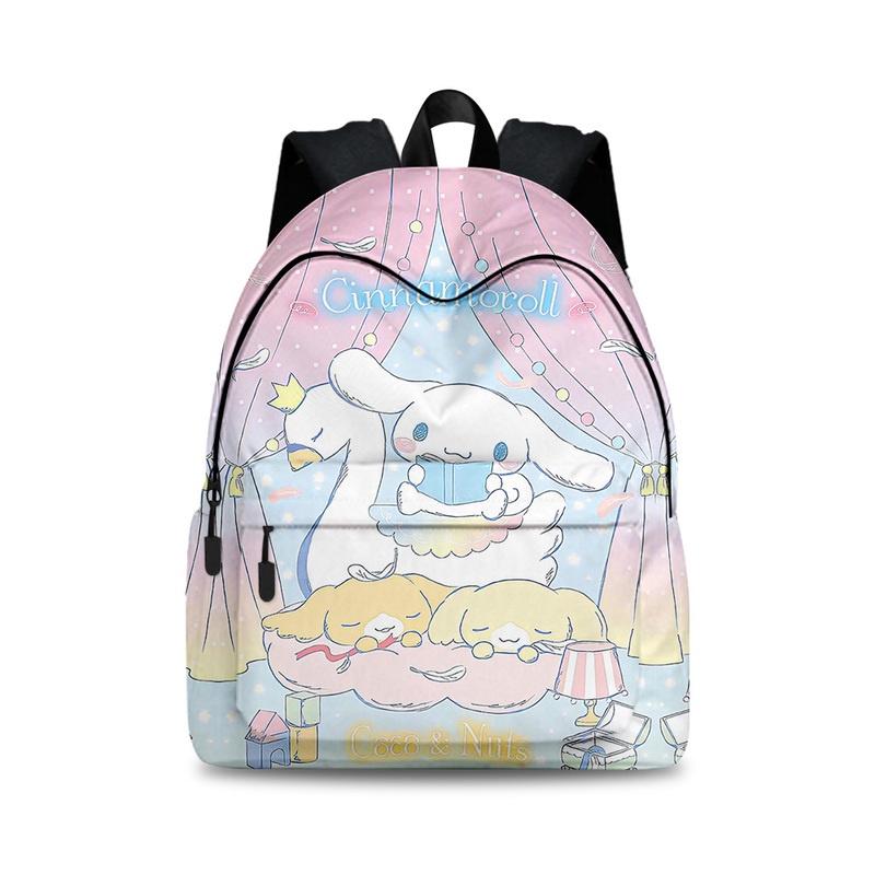Stylish Cinnamoroll Backpack Set For Business Travel Breathable, Durable Polyester Material