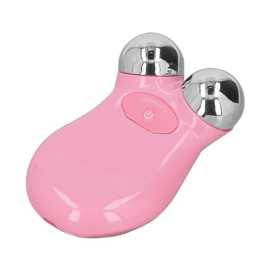 Аппарат для ухода за кожей лица Микротоковый Ручной Мини Портативный Подтягивающее кожу Массажное устройство Розовый