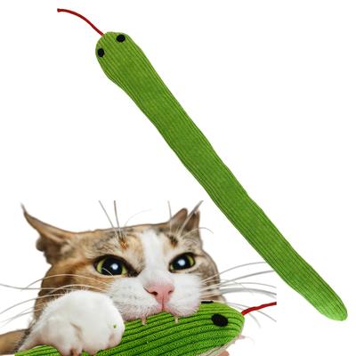 Игрушка для кошек Змея, 1 шт. Игрушка с хрустящим звуком Мягкий лен, Интерактивная игрушка для упражнений для котят, Игрушка для пинания для домашних кошек 14,57 дюйма Подходит для всех пород