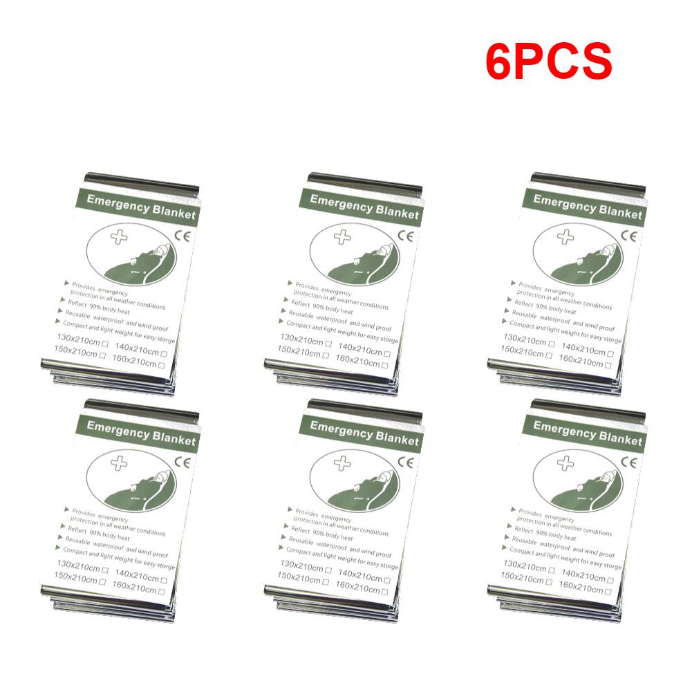 1-10 шт. Аварийное термоодеяло, одеяло для первой помощи, серебристая фольгированная одеяло для выживания, набор для выживания "Космическое одеяло" для улицы