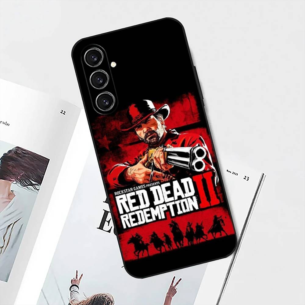Красный чехол для телефона Red D-Dead R-Redemption 2 для Samsung S25, S24, S21, S22, S23, S30, Ultra, S20, Plus, Fe, Lite, Note, 10 Черный мягкий корпус