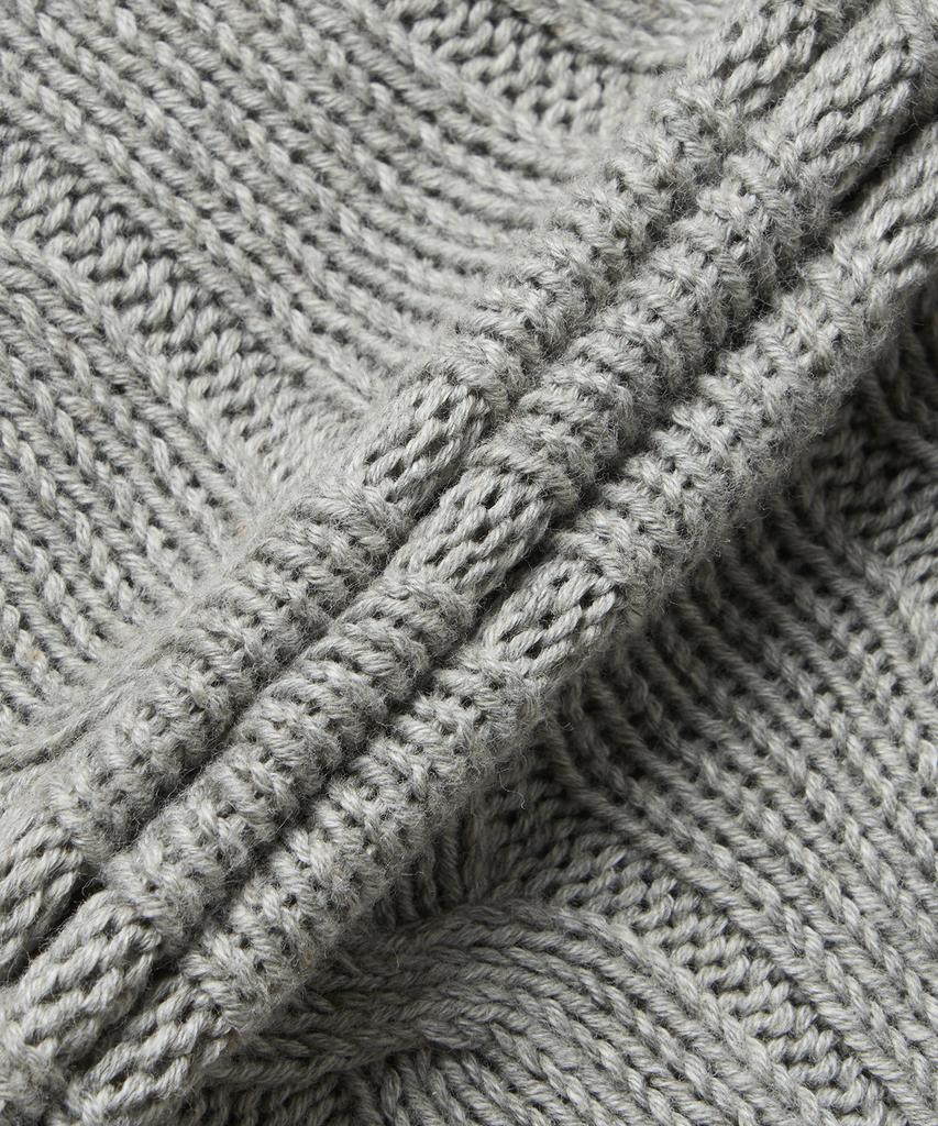 POLO RALPH LAUREN Cable Knit Cotton Crew Neck Sweater - Grey