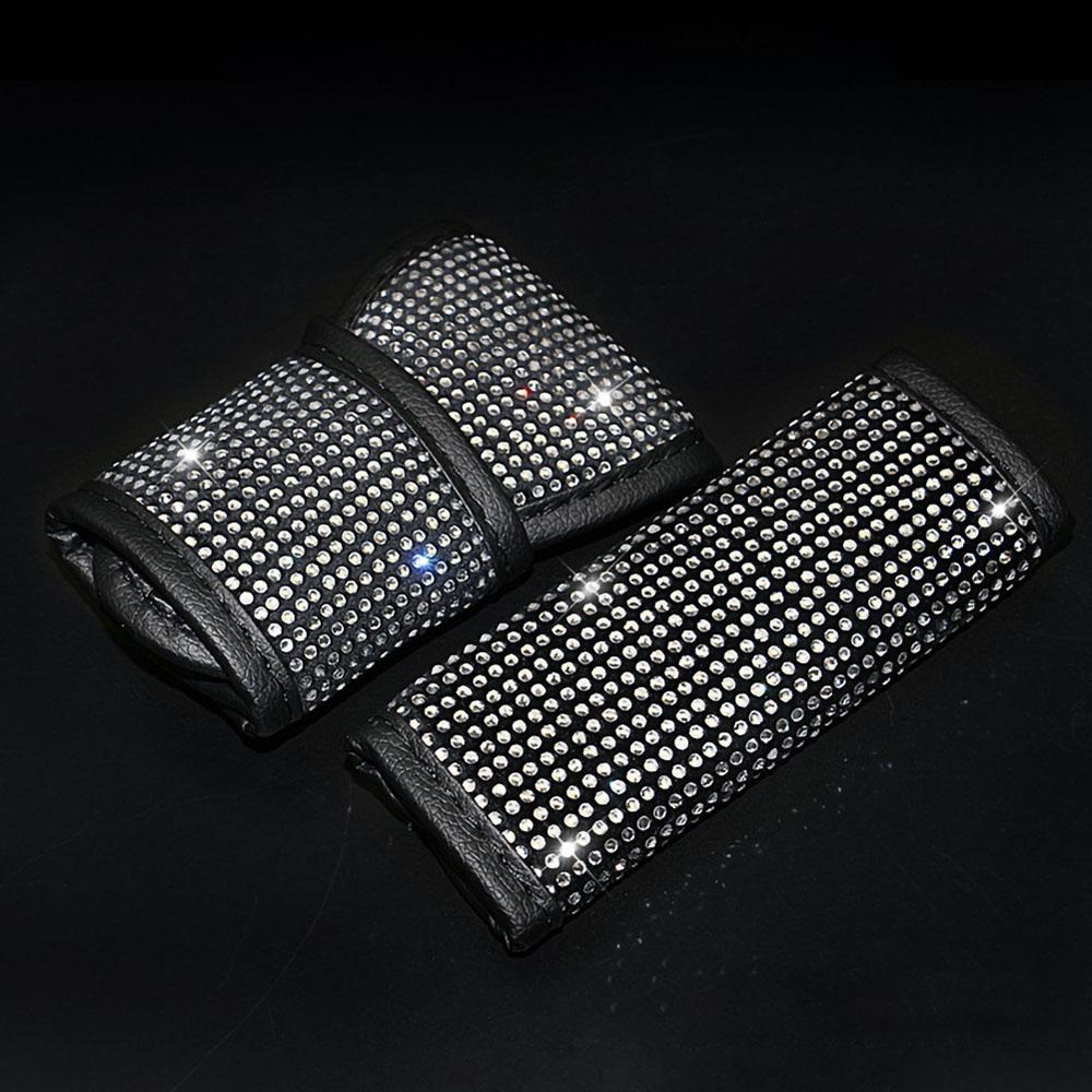 Car-styling Bling Soft Auto Accessories Set Shift Knob Cover Seat Belt Cover Handbrake Cover