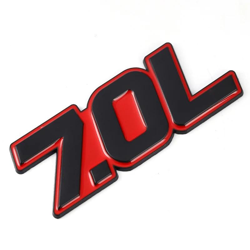 1Pc 3D Metal 4.0L 4.6L 4.7L 5.0L 5.7L 6.0L 6.2L 6.4L 7.0L Car Sticker Rear Trunk Emblem Badge Decals