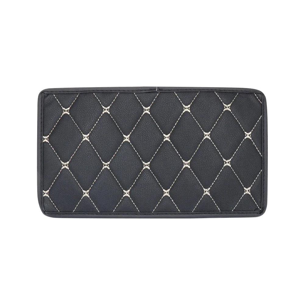 Защитная накладка на центральную консоль автомобиля, универсальная накладка на подлокотник, нескользящая мягкая волокнистая кожа, украшение для автомобиля, стильный подлокотник