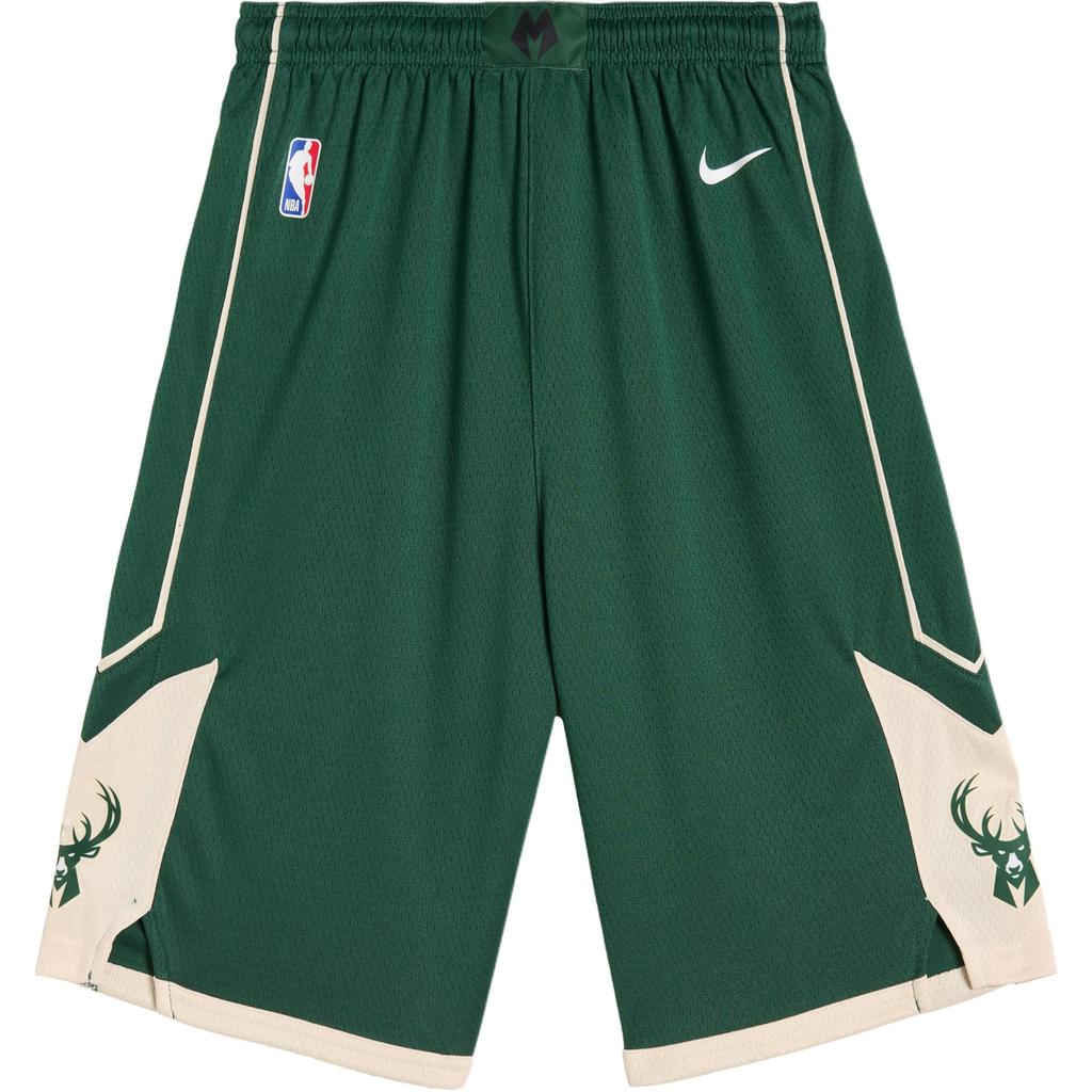 Nike X NBA Collaboration Milwaukee Bucks SS25 Soft Comfortable Skin-Friendly Versatile Quick-Dry Shorts Men Shorts Green 3Z2B7BABZ-BUCKS